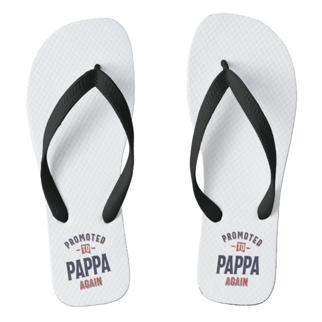 Nach Pappa wieder befördert | Vater Opa Flip Flops (Fußbett)