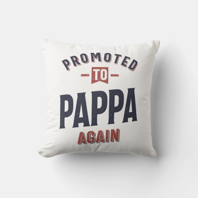 Nach Pappa wieder befördert | Vater Opa Kissen (Vorderseite)