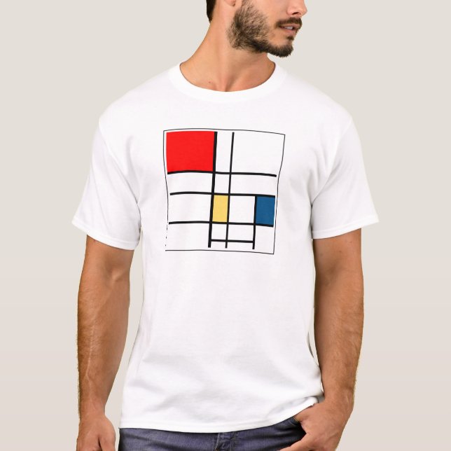 Nach Piet Mondriaan T-Shirt (Vorderseite)