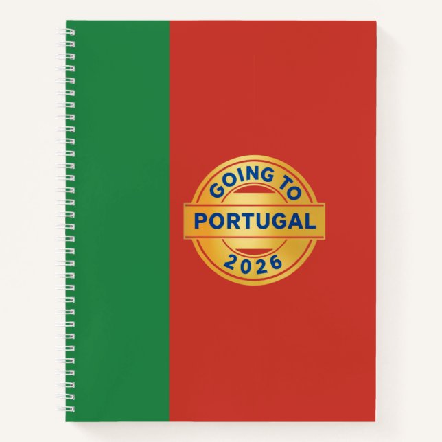 Nach Portugal 2026 Notizbuch (Vorderseite)