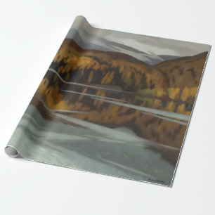 Nach RainLandscape Malerei von A J Casson Geschenkpapier