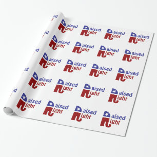 Nach rechts angehoben geschenkpapier