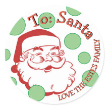 NACH SANTA AUS DEM PERSONALISIERTEN FAMILIENETIKET