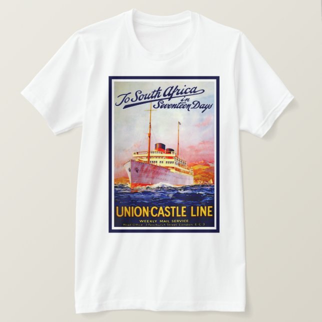 Nach Südafrika in 17 Tage T-Shirt (Design vorne)