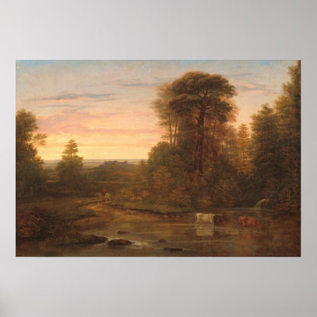 Nach Sunset - Washington Allston Fine Art Poster (Vorne)