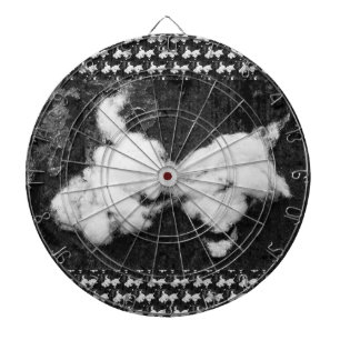 nach unten flauschiges Dartboard Dartscheibe