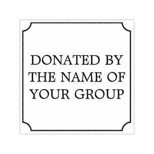 Nach Vorlage gespendet Permastempel