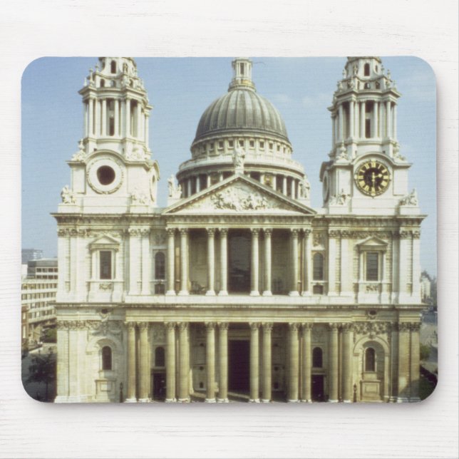 Nach Westen Front von St Paul Kathedrale, Mousepad (Vorne)