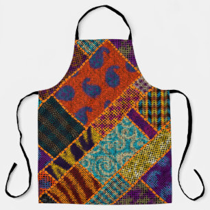 Nachahmung indianischer Patchwork-Muster mit Textu Schürze