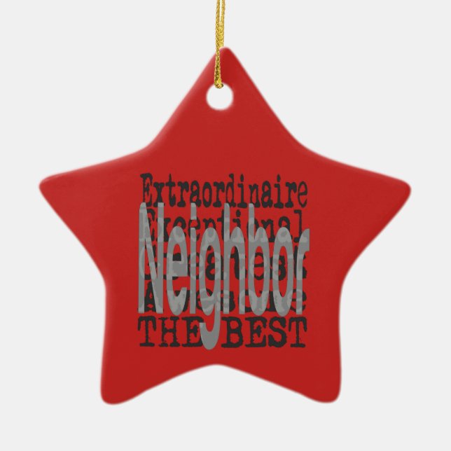 Nachbar Extraordinator Keramik Ornament (Vorne)