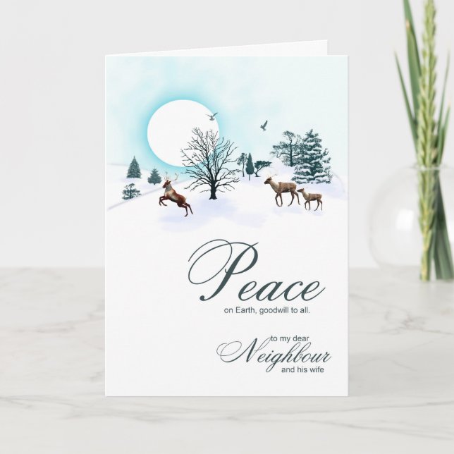 Nachbarin und seine Ehefrau, Weihnachten mit Renti (Vorderseite)