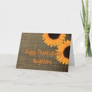 Nachbarn Erntedank Card Feiertagskarte
