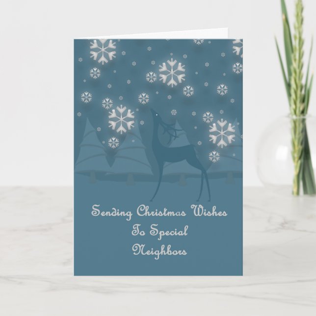 Nachbarn Rentier Weihnachten (Vorderseite)
