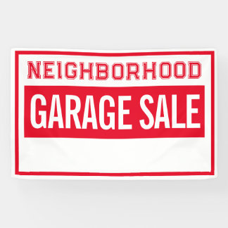Nachbarschaft-Garagenverkauf-Banner 0,76m X 1,22m Banner