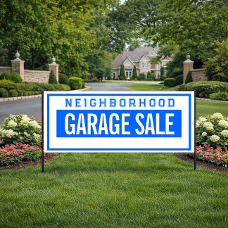 Nachbarschaft-Garagenverkauf-Banner 0,76m X 1,83m Banner