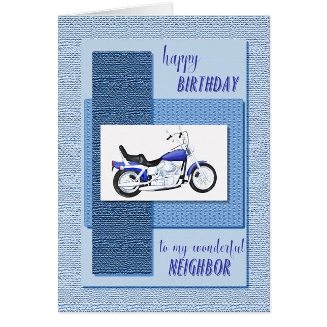 Nachbarschaft, Motorrad Geburtstag (Vorne)