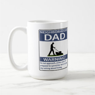 Nachbarschaft Vater Blaue Warnung Kaffeetasse