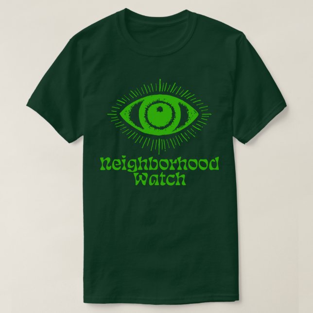 Nachbarschaft Vintage Stilgestaltung beobachten T-Shirt (Design vorne)