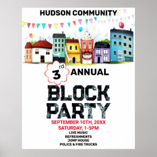 Nachbarschaftsblockparty Poster