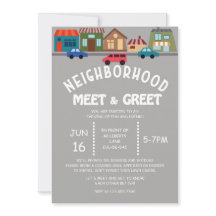 Nachbarschaftstreffen und Einladung