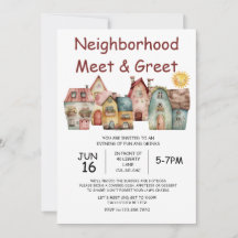 Nachbarschaftstreffen und Einladung