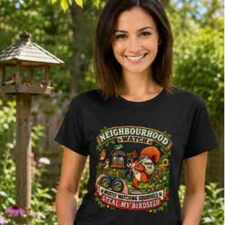 Nachbarschaftswache Lustiges Eichhörnchen Frauen- T-Shirt