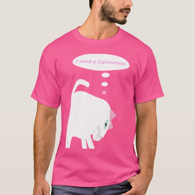 Nachdenklich Katze T-Shirt (Vorderseite)