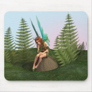 Nachdenkliche Fee Mousepad