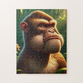 Nachdenklicher Dschungelaffe - Grumpy Cheeks Monke