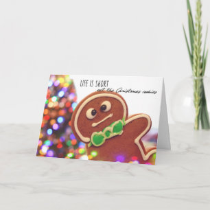 Nachdenklicher PFEFFERKUCHEN Grußkarte Dankeskarte