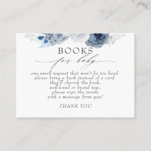 Nachfrage nach Blue Floral Baby Books Visitenkarte