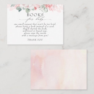 Nachfrage nach Soft Pink Floral Baby Books Visitenkarte