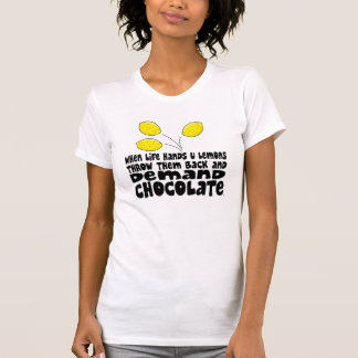 Nachfrage-Schokolade T-Shirt