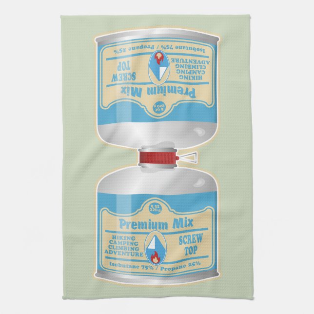 Nachfüllen von Gaskanistern für Lageröfen Geschirrtuch (Vertikal)