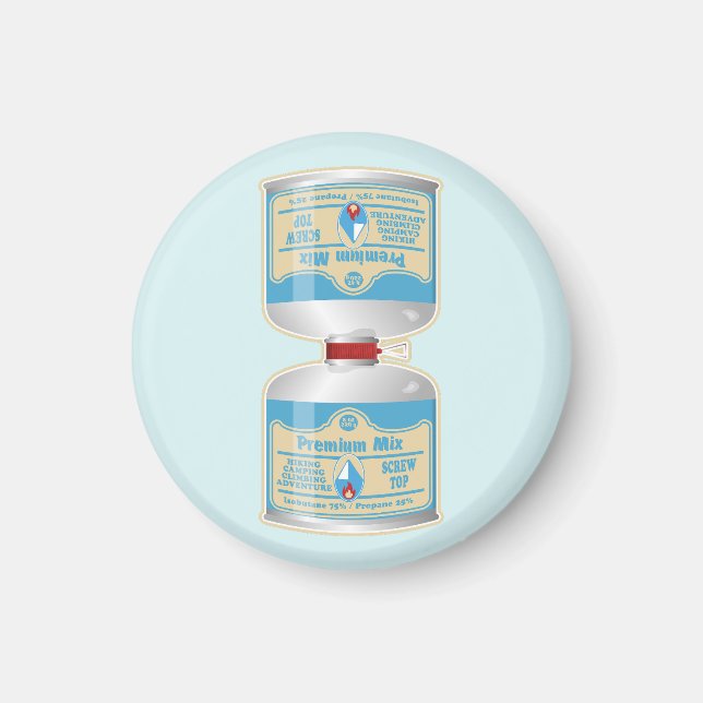 Nachfüllen von Gaskanistern für Lageröfen Magnet (Vorne)