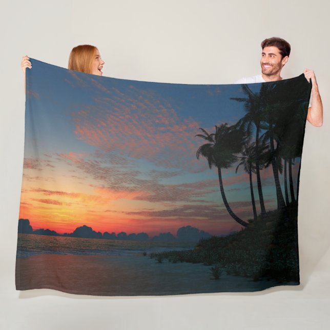 Nachglühen Fleecedecke (Beispiel)