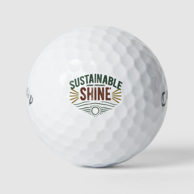 Nachhaltig Shine Golfball (Vorderseite)