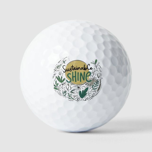 Nachhaltig Shine Golfball (Vorderseite)