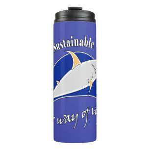 Nachhaltige Fischerei zu einer Lebensform machen Thermosbecher