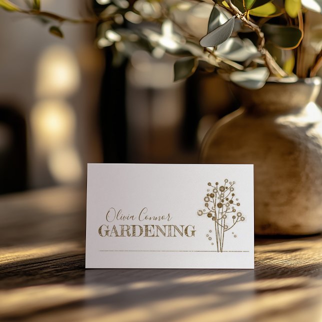 Nachhaltige Gartenpflege & Öko-freundliche Verfahr Visitenkarte (Perfect for business)