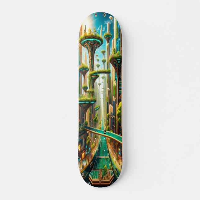 "Nachhaltige Höhen" Skateboard (Vorne)