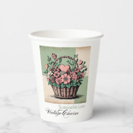 Nachhaltige Liebe, Vintager Charme Pappbecher