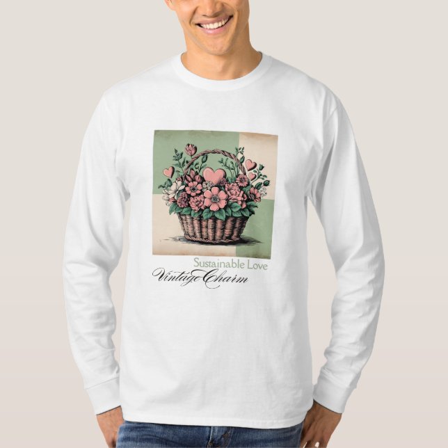 Nachhaltige Liebe, Vintager Charme T-Shirt (Vorderseite)