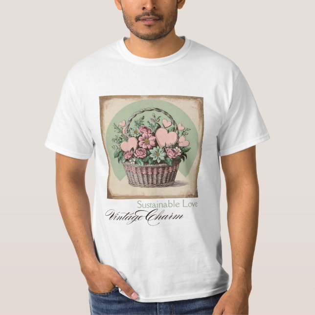 Nachhaltige Liebe, Vintager Charme T-Shirt (Vorderseite)