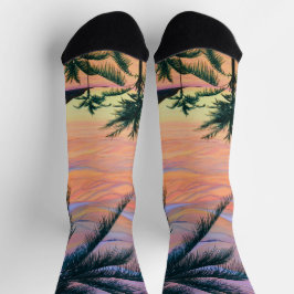 Nachhaltige Premium-Crew Socken Sonnenaufgang/Sonn