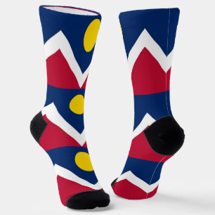 Nachhaltige Socken mit Denver-Fahne