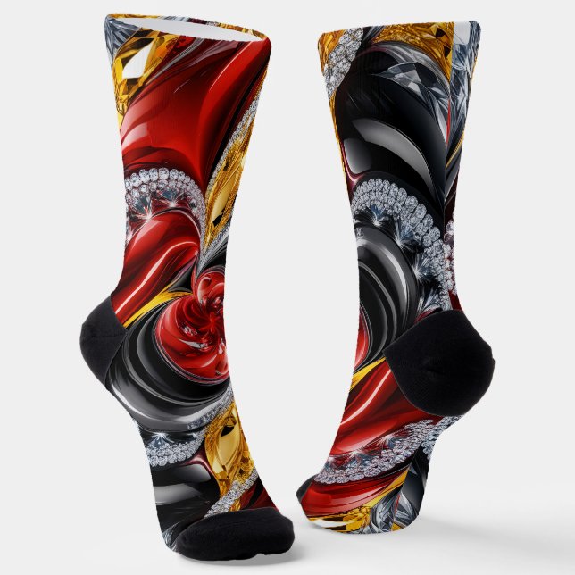 Nachhaltige Socken mit deutschen Farben (Gewinkelt)