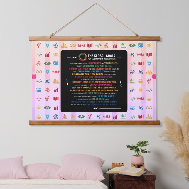 Nachhaltige Wandkunst für Zuhause, Büro, Klassenzi (Schlafzimmer)