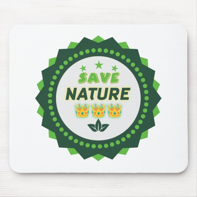 "Nachhaltiges Heiligtum" Mousepad (Vorne)