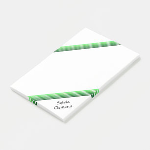 Nachhinweis - Grüne Farbtöne Post-it Klebezettel